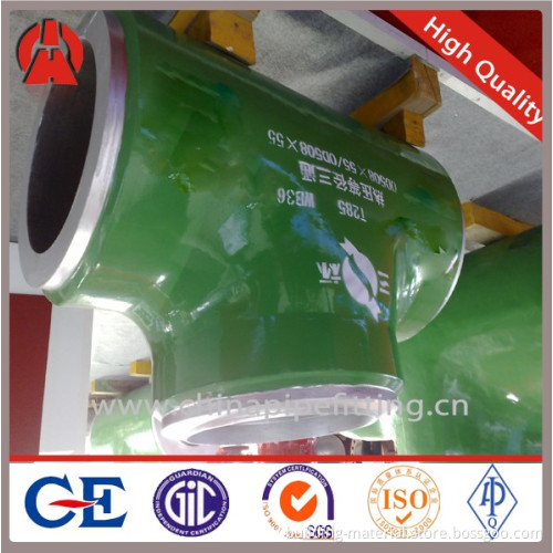astm a420 wpl6 seamless reducing tee